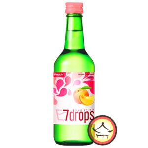 7drops soju sabor durazno 360ml