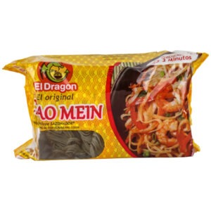 Fideo de trigo chao mein "el dragon" sin sazonador