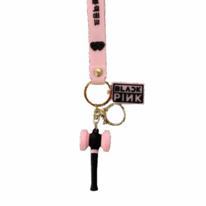 Llavero light stick black pink.