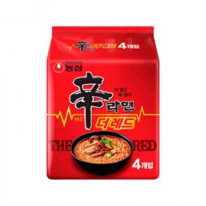 Nongshim shin ramen the red res doble picante 125gr x32pc