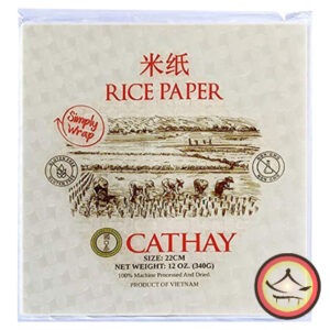 Papel de arroz cuadrado 22cm